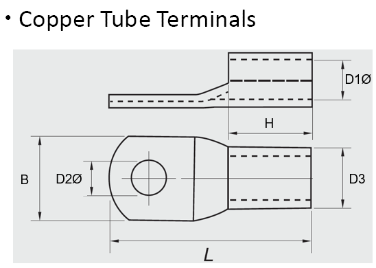 Drawing - Copper Tube Terminal